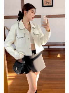 01' CURVY SKORT IN BLACK